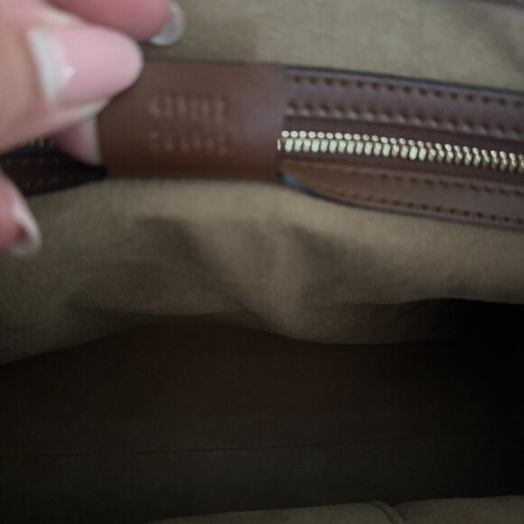 Gucci Brown GG Supreme Monogram Medium Padlock Tote - Picture 9 of 12